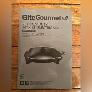 Elite Gourmet XL heavy duty 16” x 13” electric skillet